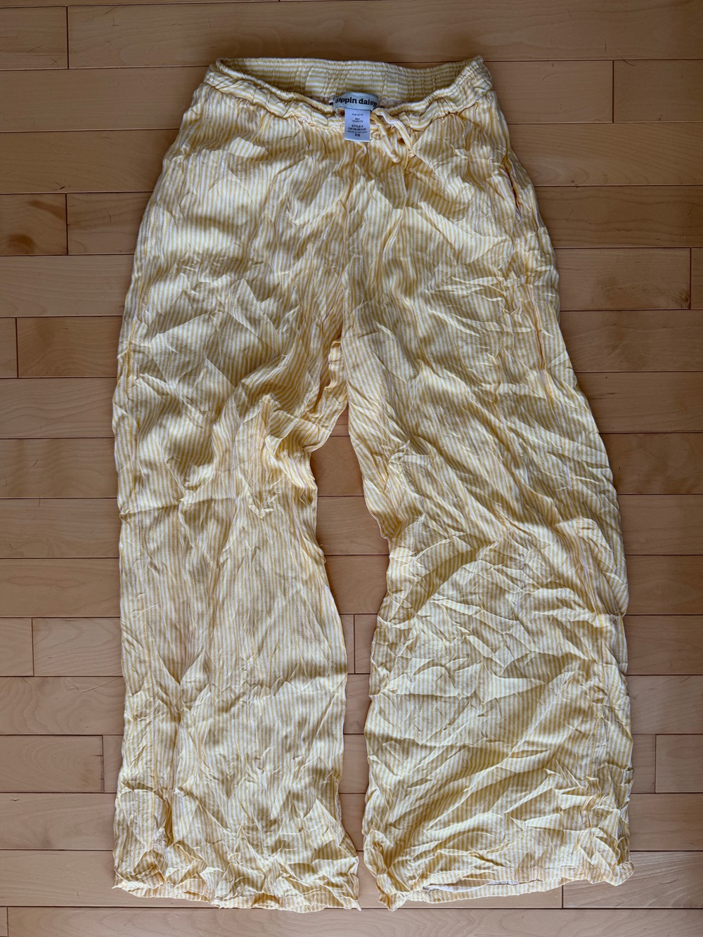 Dippin Daisys yellow striped lounge pants size XS